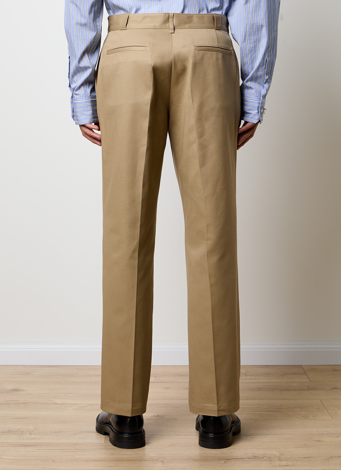 Maison Margiela Straight fit broek met steekzakken - achterkant 6 khaki