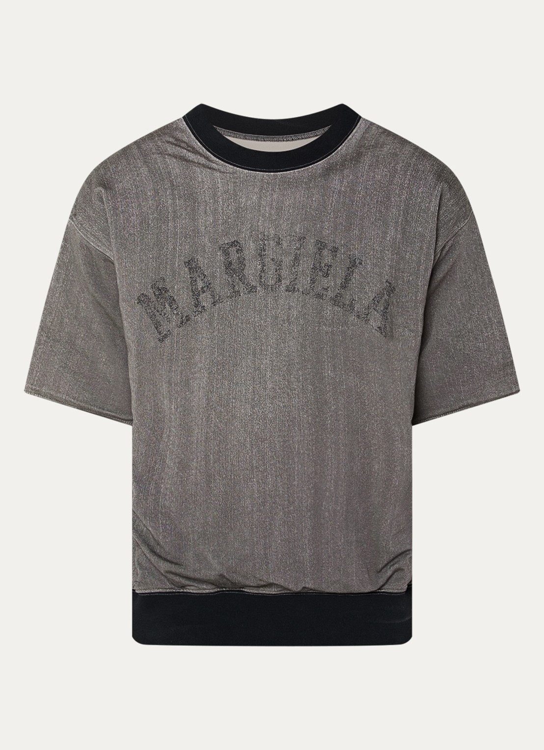 Maison Margiela Sweater met logo - voorkant donkergrijs