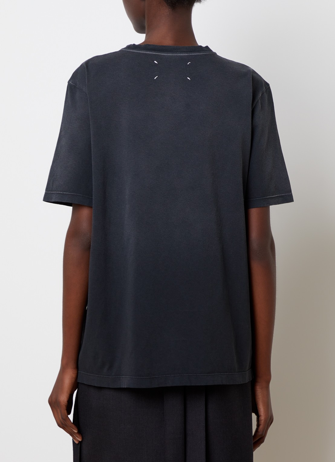 Maison Margiela T-shirt met ronde hals - achterkant 5 zwart