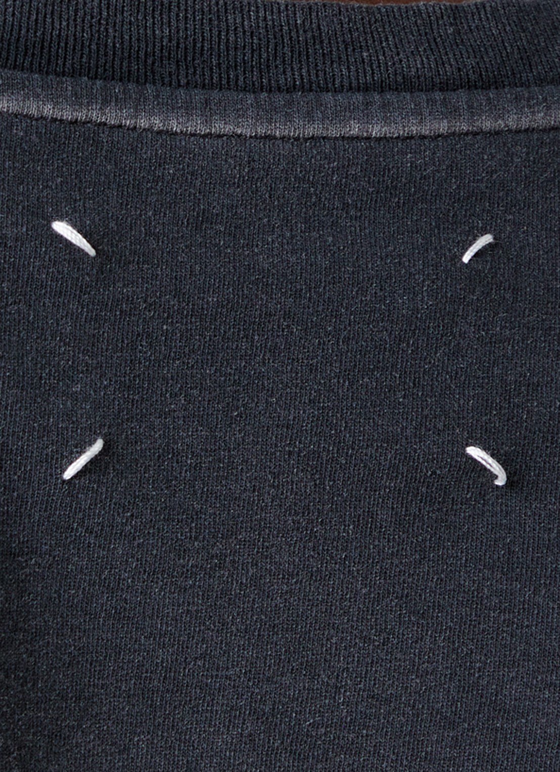 Maison Margiela T-shirt met ronde hals - detail 2 zwart