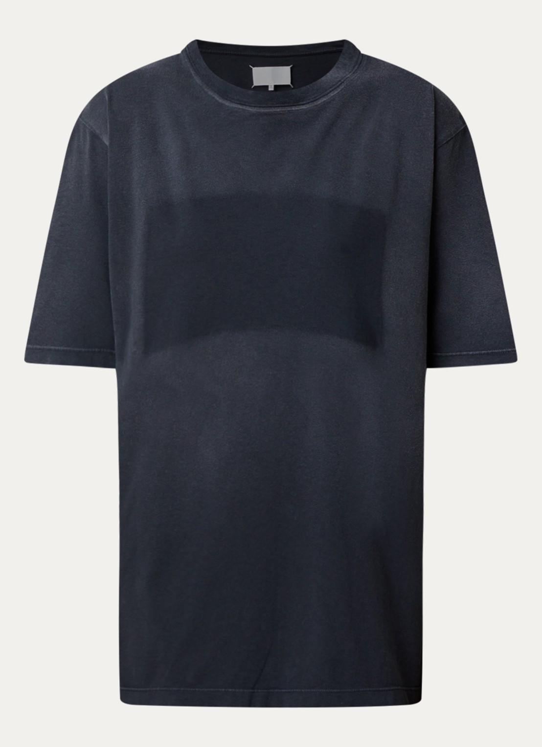 Maison Margiela T-shirt met ronde hals - voorkant 3 zwart