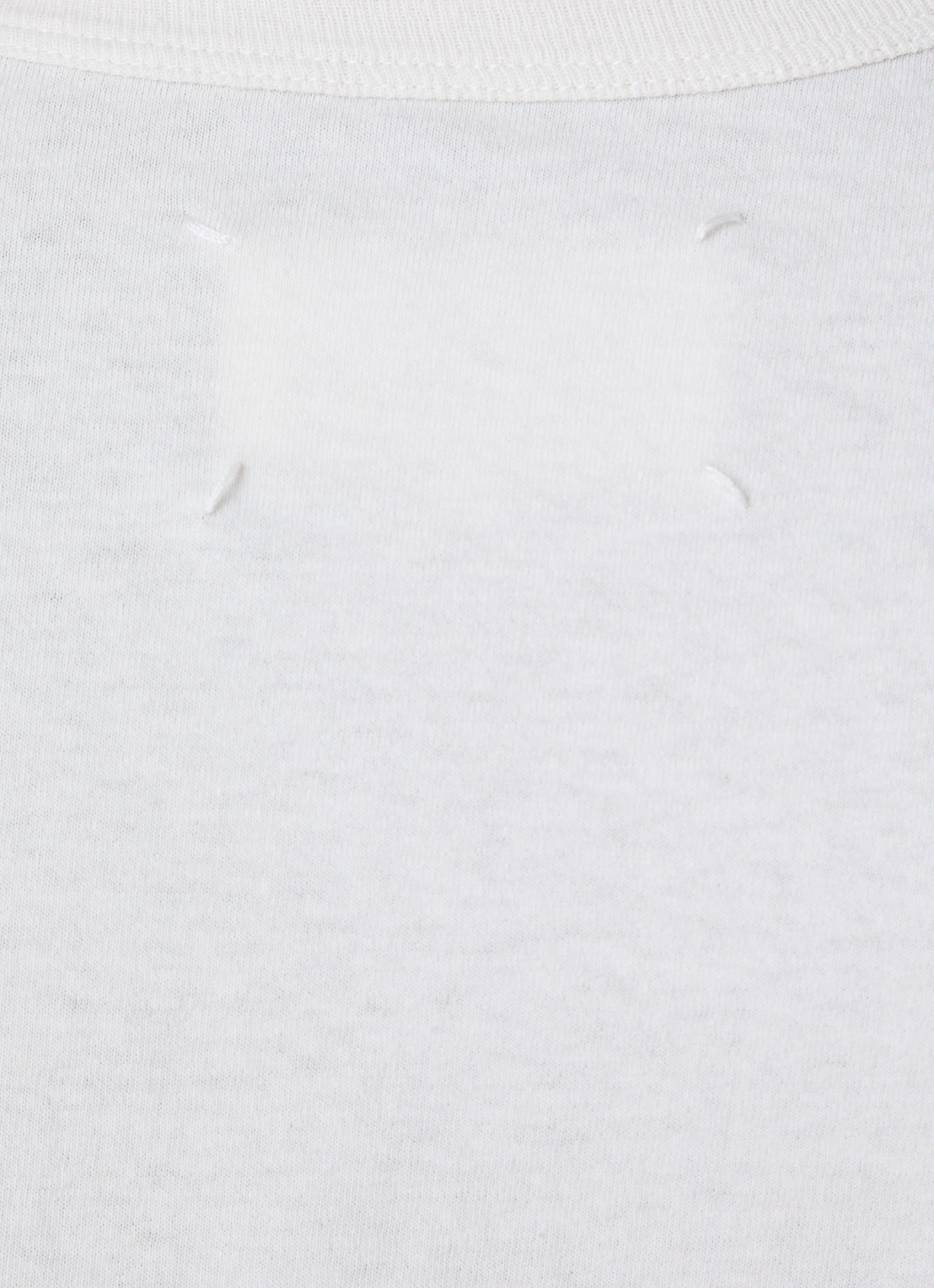 Maison Margiela T-shirt met ronde hals - detail 2 wit