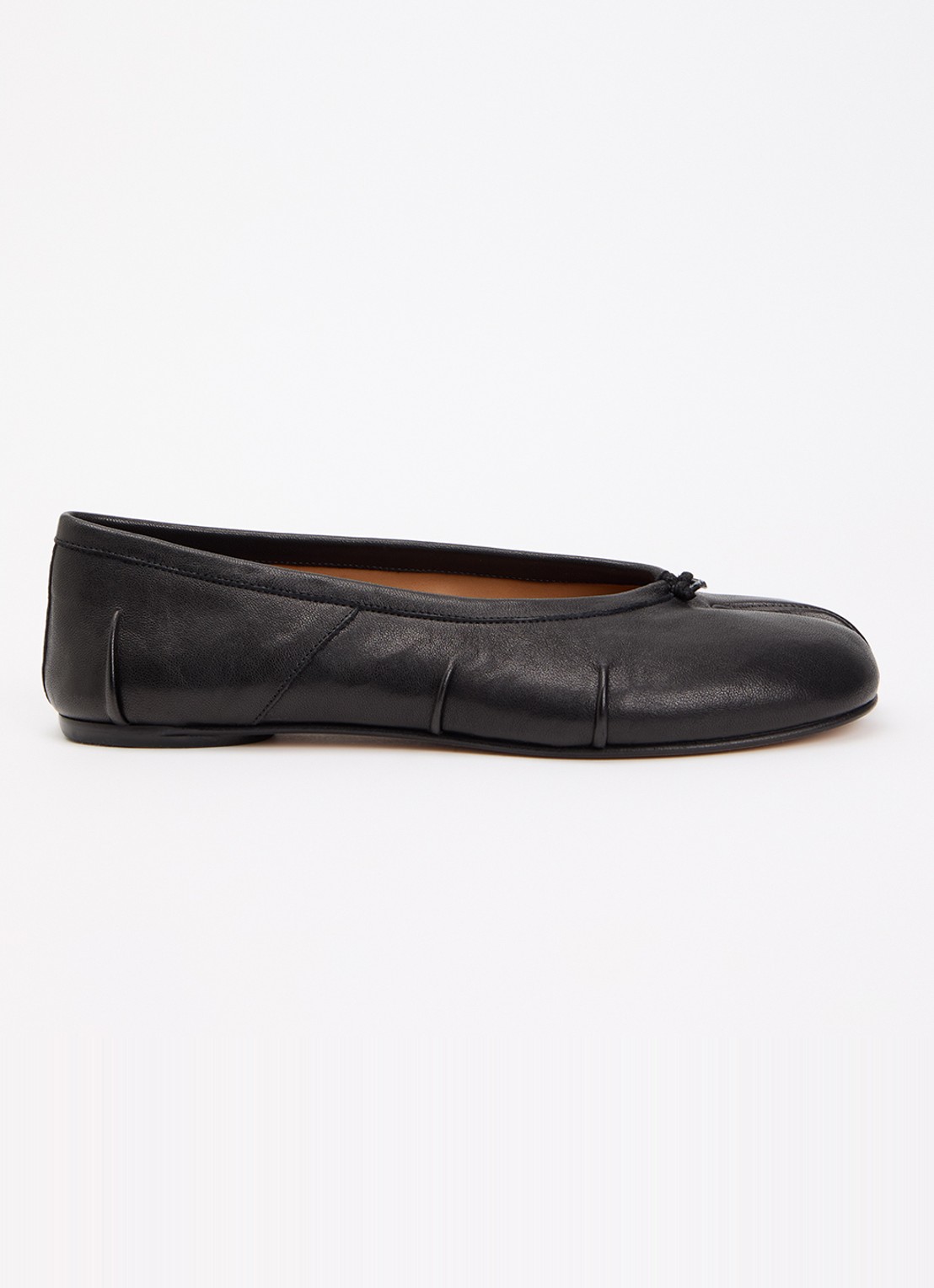 Maison Margiela Tabi ballerina van kalfsleer - voorkant 6 zwart