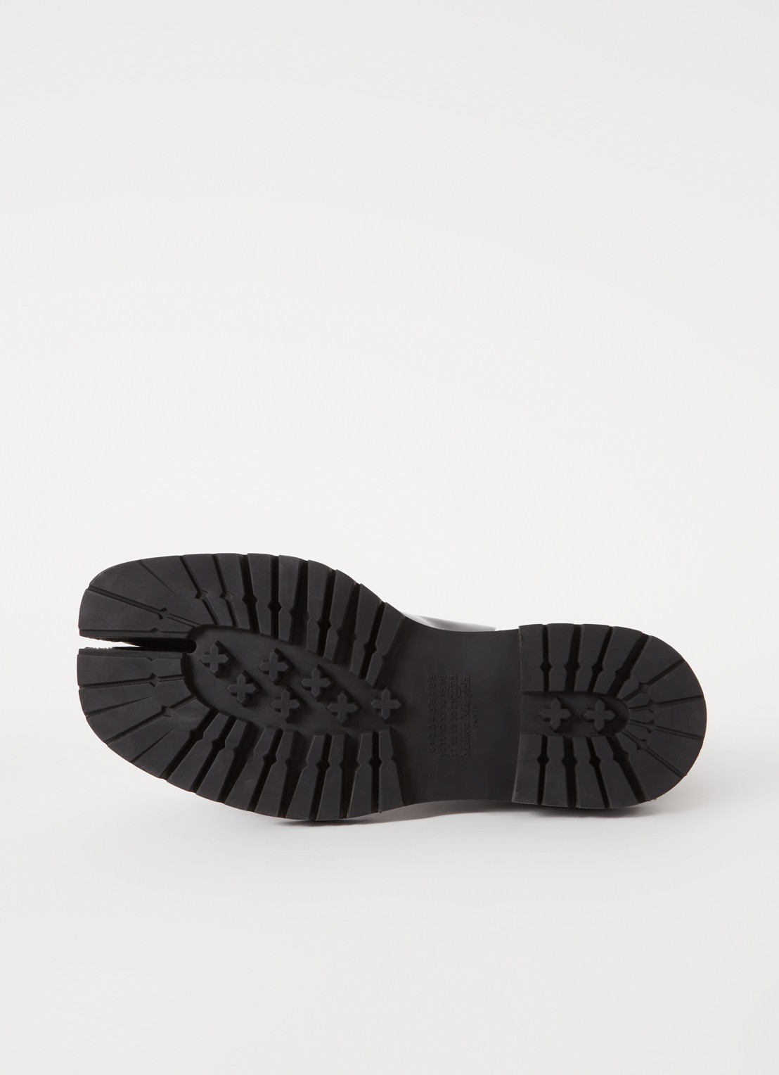 Maison Margiela Tabi chelsea boot van kalfsleer - detail 2 zwart