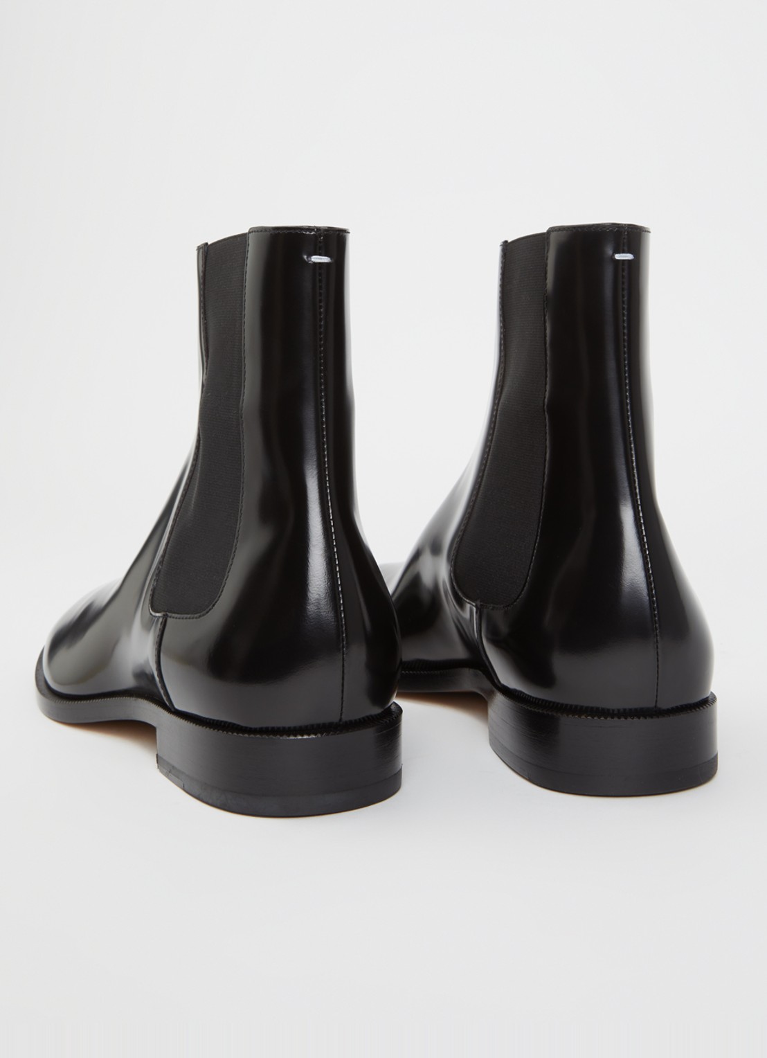 Maison Margiela Tabi chelsea boot van kalfsleer - achterkant 6 zwart
