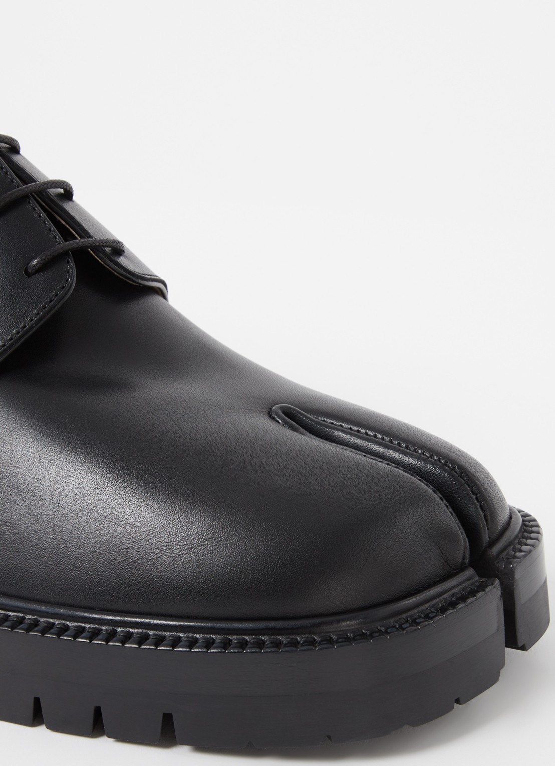 Maison Margiela Tabi County veterschoen van kalfsleer - detail 6 zwart