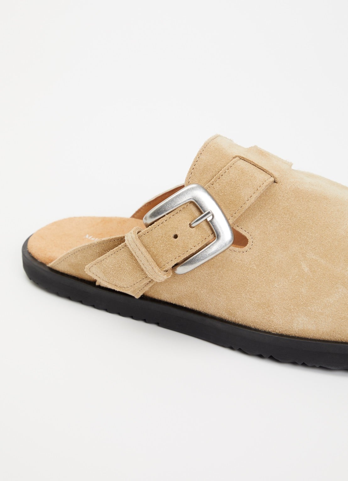 Maison Margiela Tabi Daily muiltje van kalfssuède - detail 6 beige