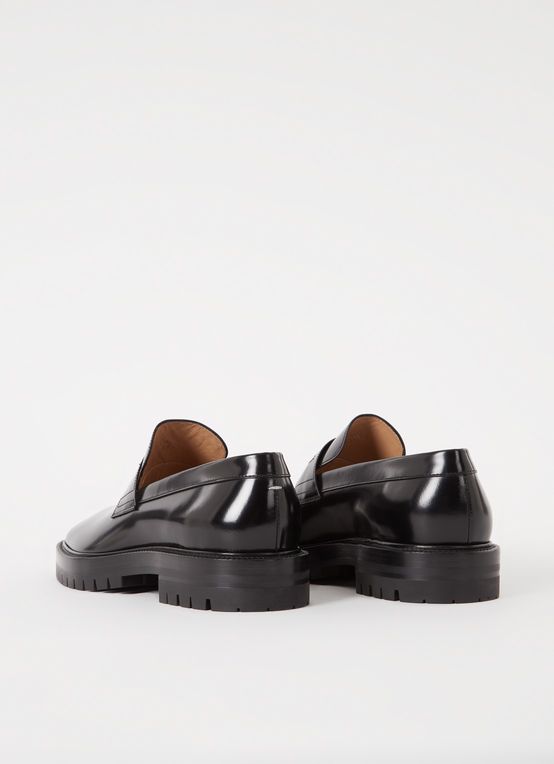 Maison Margiela Tabi loafer van kalfsleer - achterkant 5 zwart