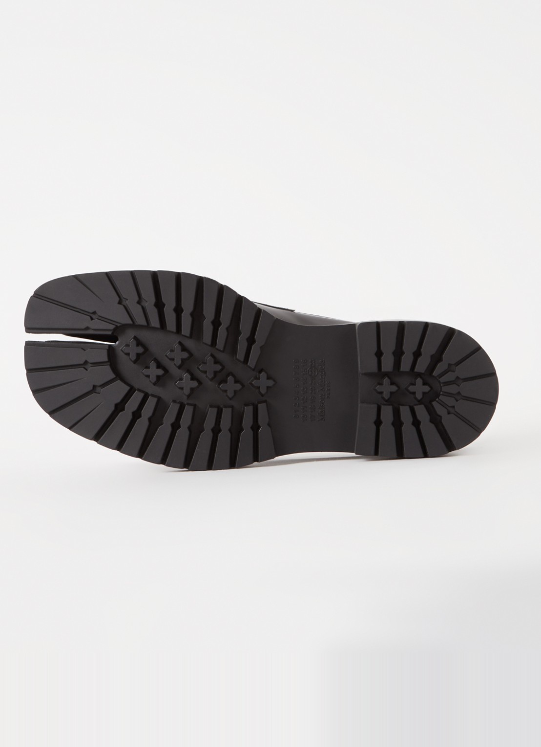 Maison Margiela Tabi loafer van kalfsleer - detail 3 zwart