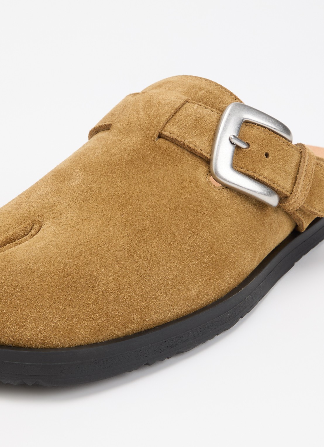 Maison Margiela Tabi muiltje van suède - detail 6 beige