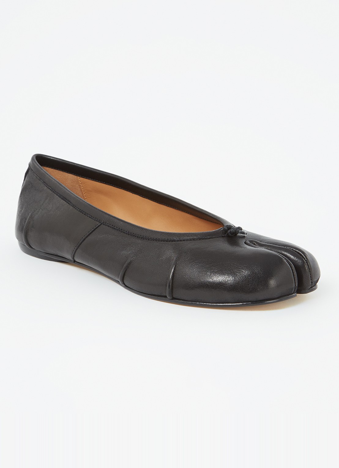 Maison Margiela Tabi New ballerina van lamsleer - voorkant 6 zwart