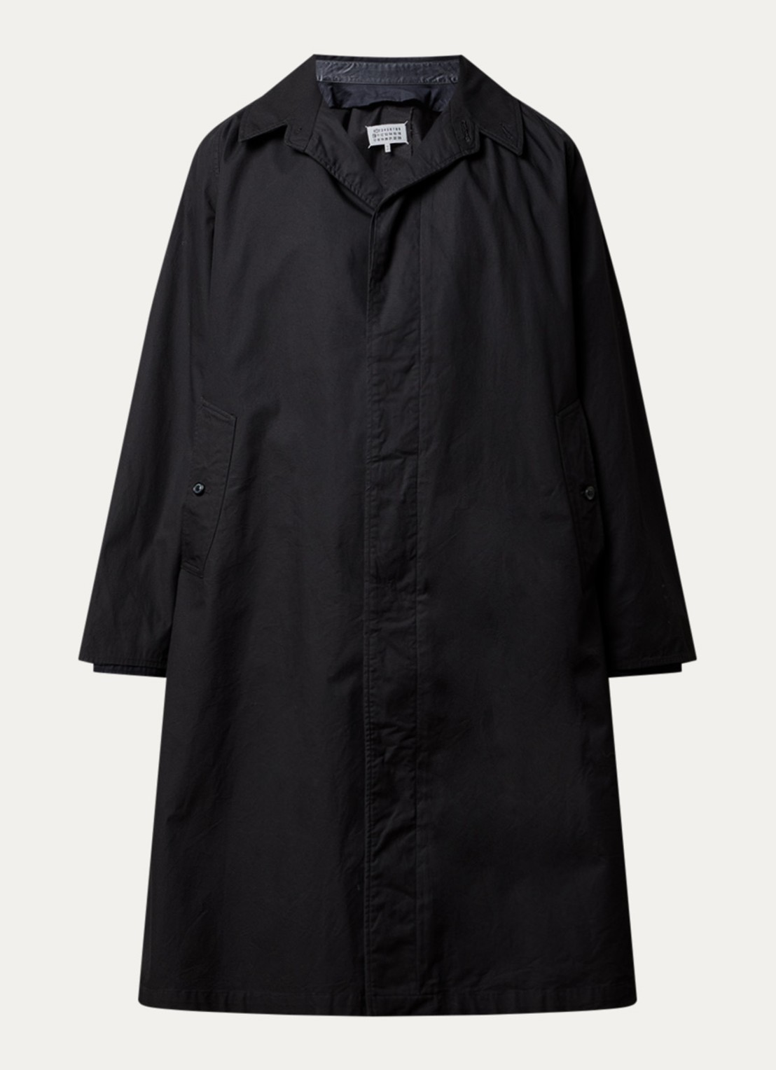 Maison Margiela Trenchcoat met steekzakken - voorkant 5 zwart