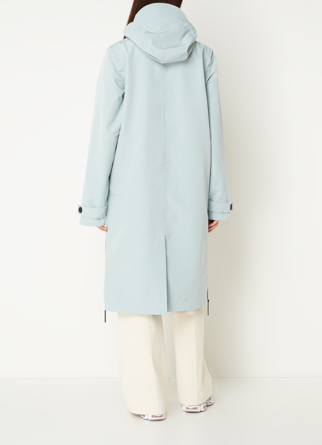 Maium Mac regenjas met afneembare capuchon - unisex - achterkant 4 mint
