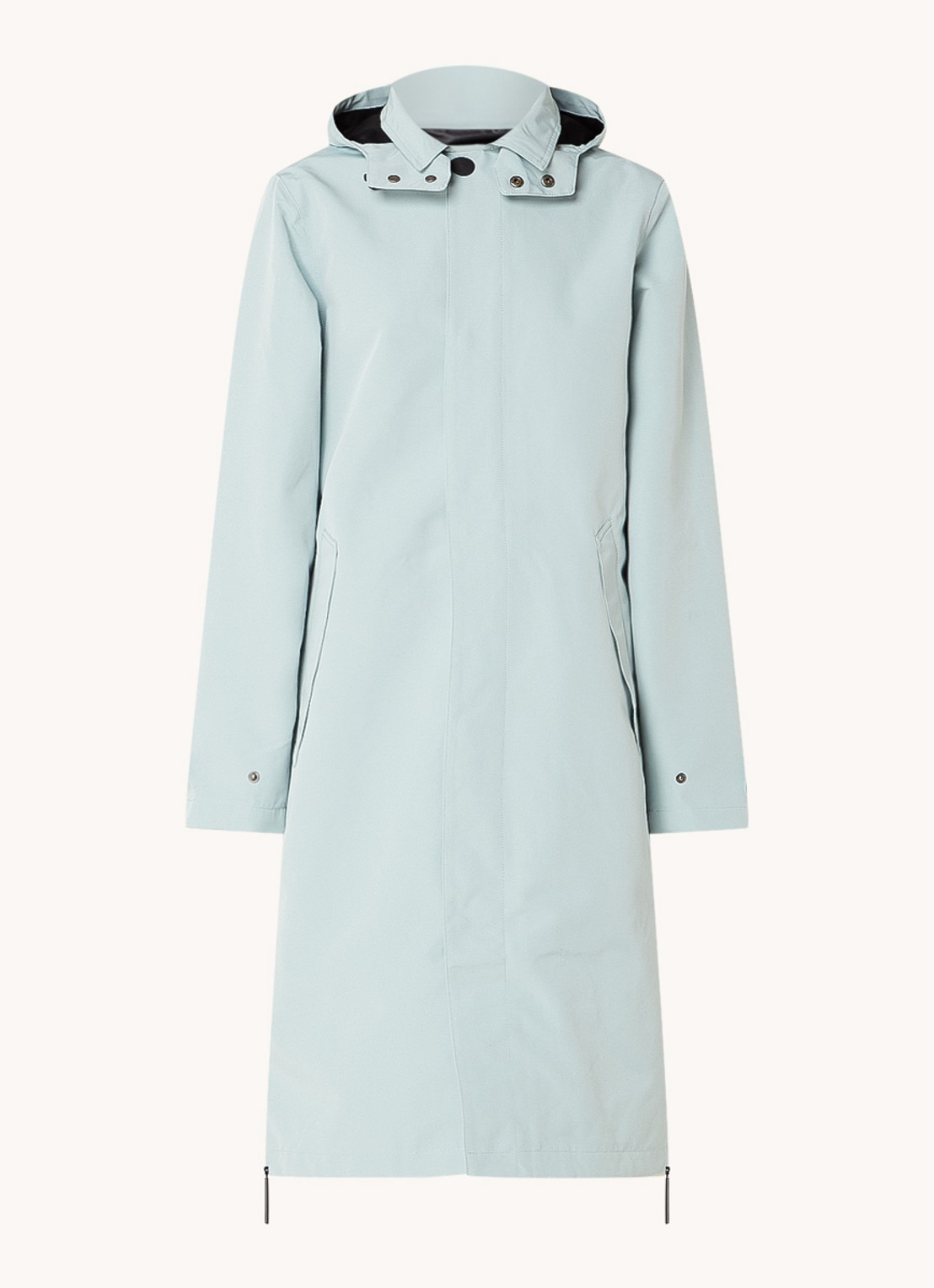 Maium Mac regenjas met afneembare capuchon - unisex - voorkant 2 mint