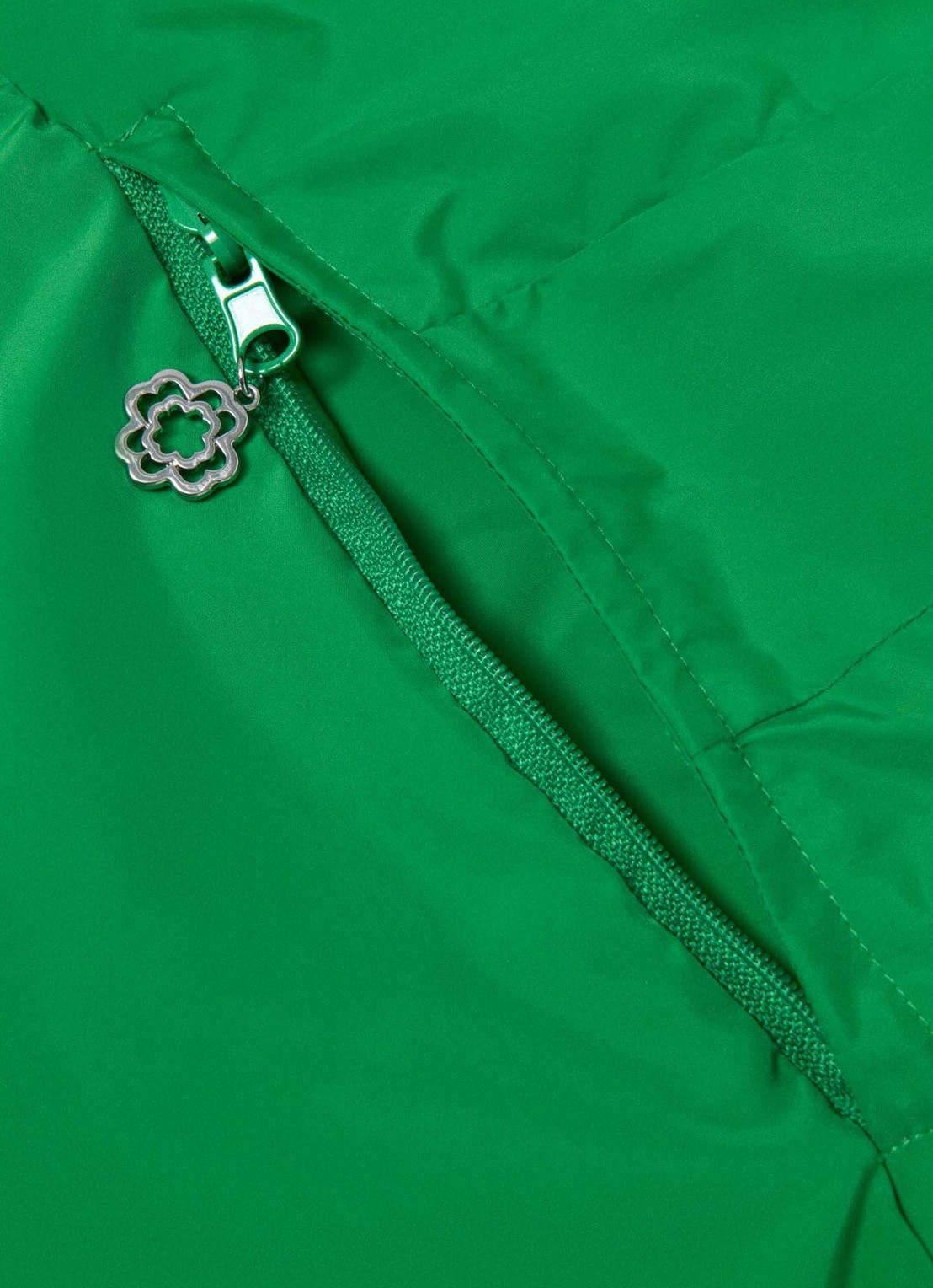 Maje Afneembare capuchon met logo - detail 2 groen