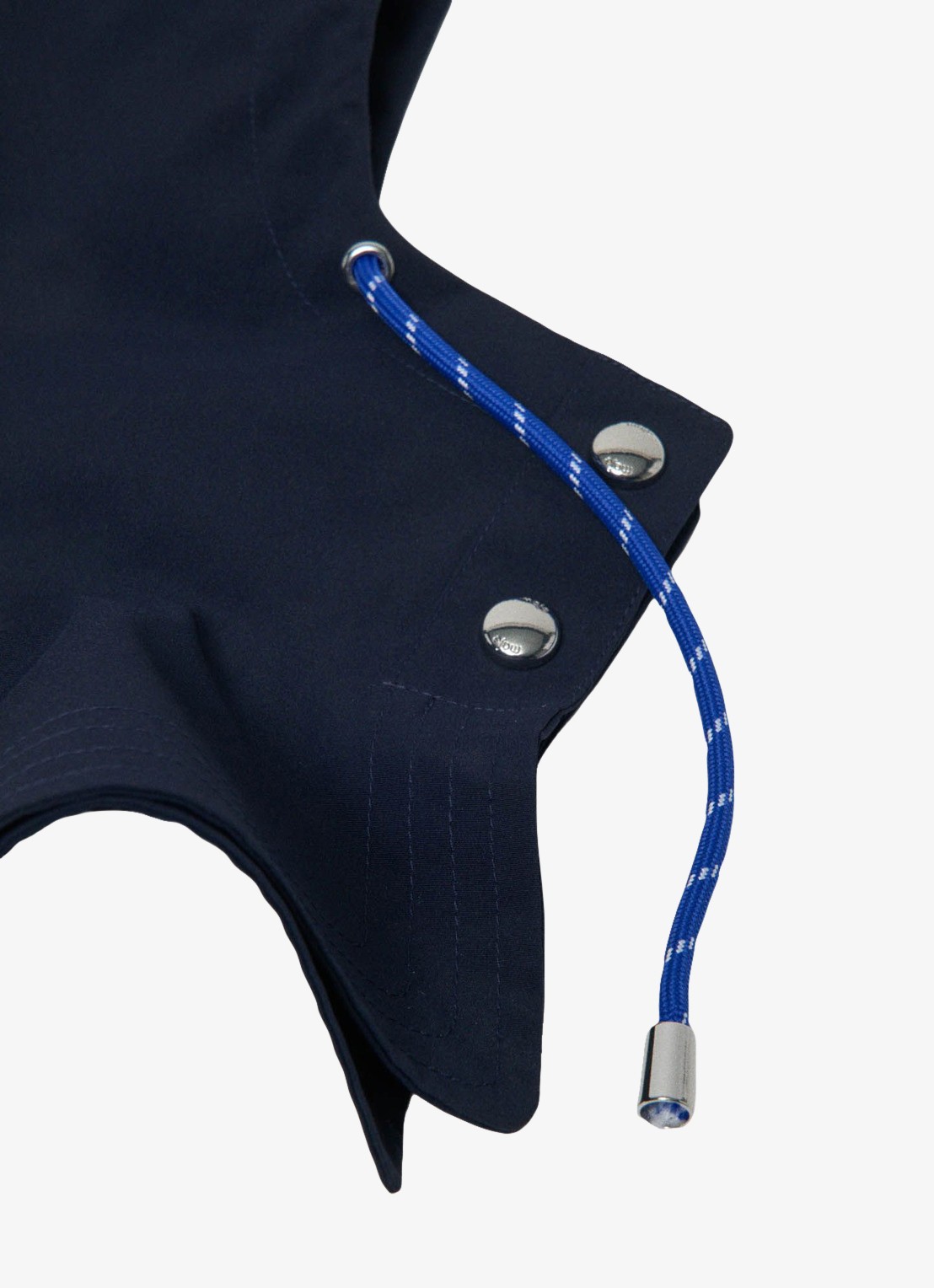 Maje Afneembare waterproof capuchon - detail 3 donkerblauw