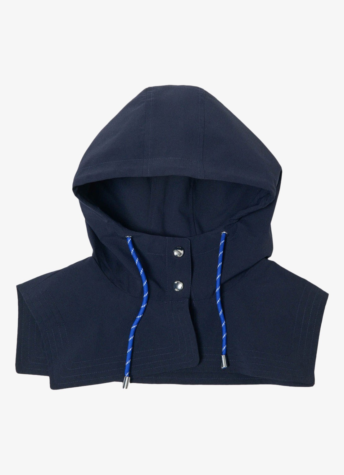 Maje Afneembare waterproof capuchon - voorkant 7 donkerblauw