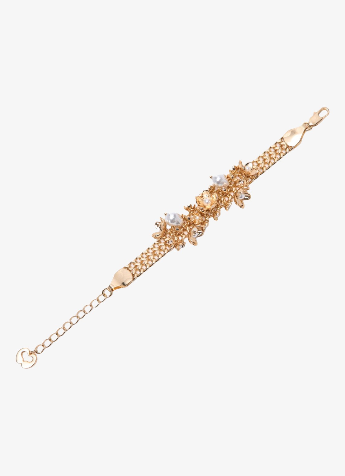 Maje Armband met glaskralen - detail goud