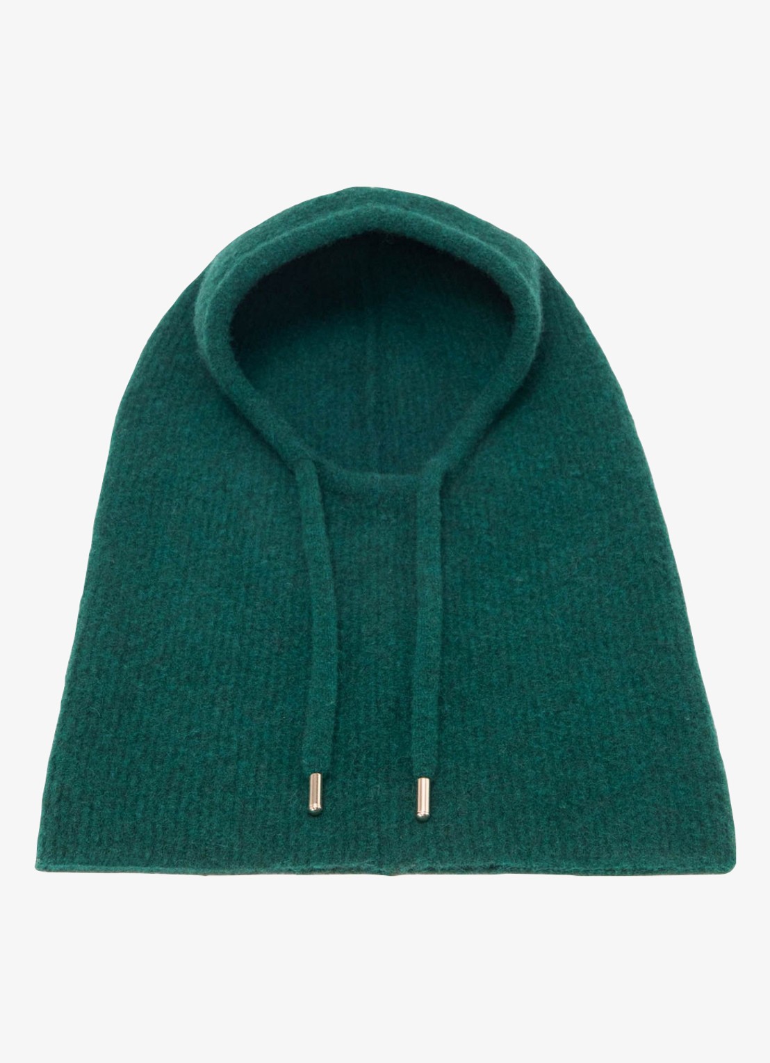 Maje Balaclava in wolblend - detail zeegroen