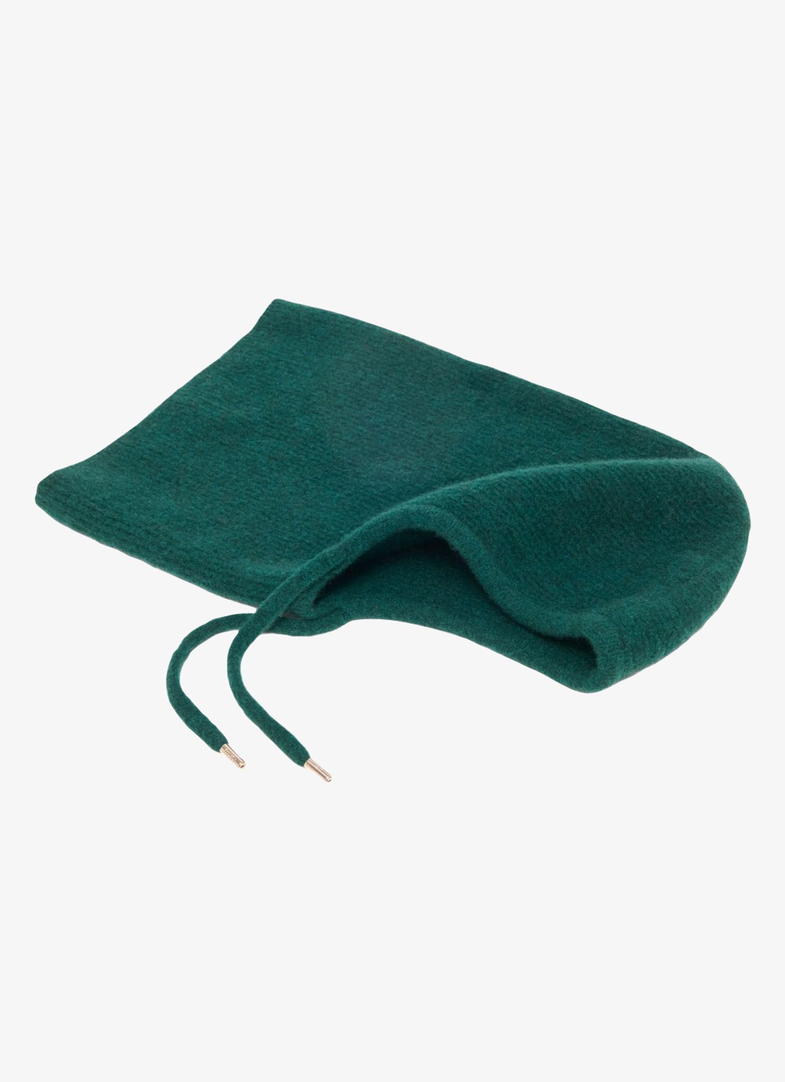 Maje Balaclava in wolblend - detail 3 zeegroen