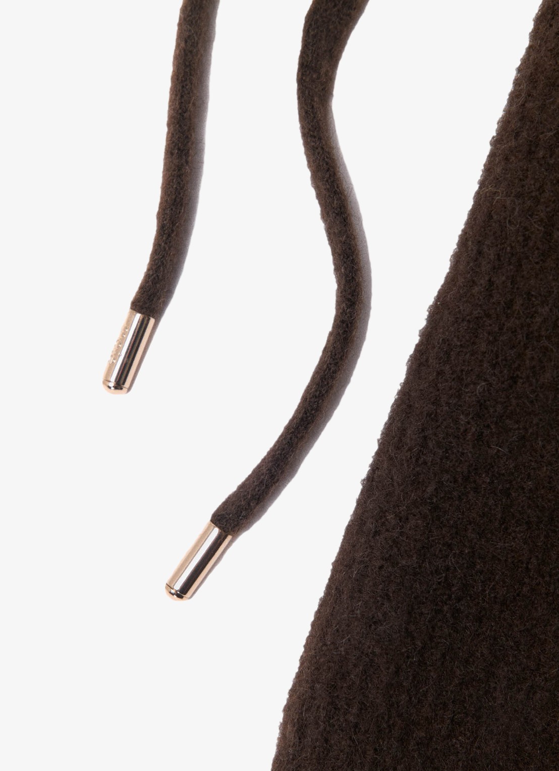 Maje Balaclava in wolblend - detail donkerbruin