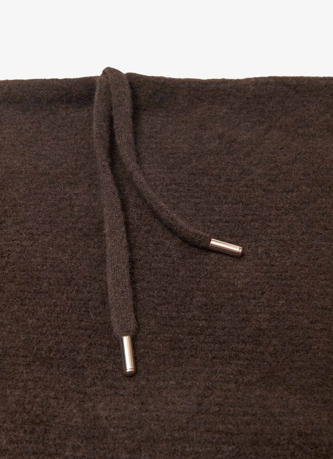 Maje Balaclava in wolblend - detail 3 donkerbruin