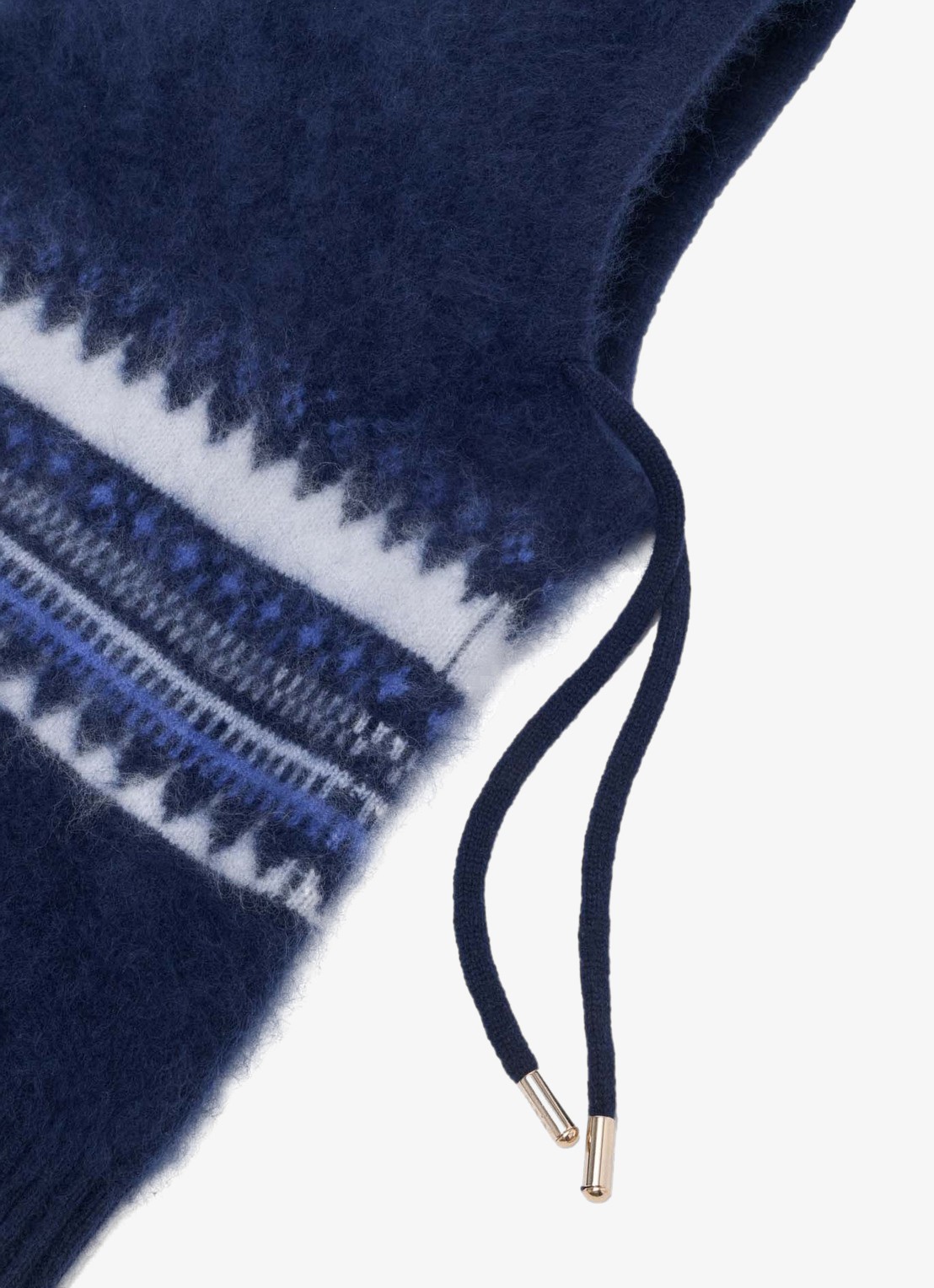 Maje Balaclava met grafische print - achterkant 6 donkerblauw