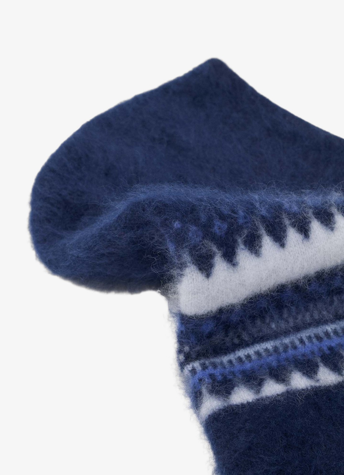 Maje Balaclava met grafische print - detail donkerblauw