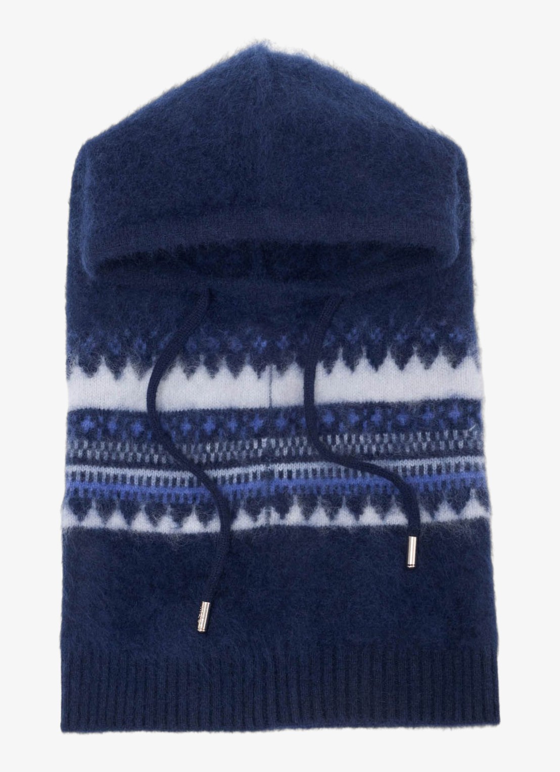 Maje Balaclava met grafische print - detail 2 donkerblauw