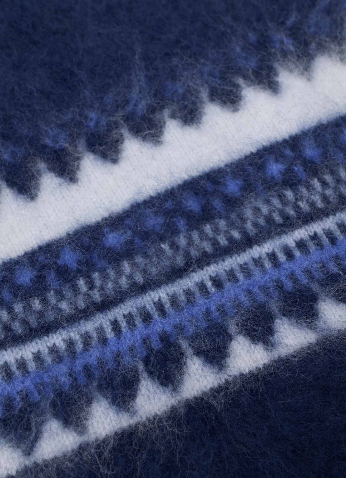 Maje Balaclava met grafische print - detail 5 donkerblauw