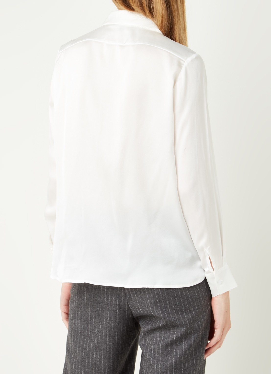 Maje Blouse van zijde - achterkant 3 wit