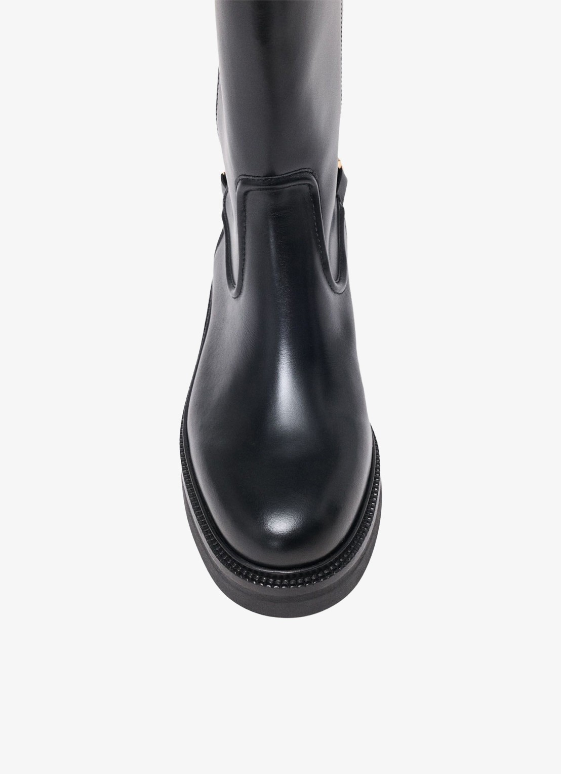 Maje Boots van leer - detail 3 zwart