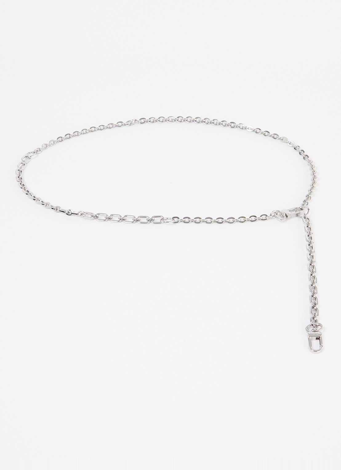 Maje Chaingo schouderriem met schakels  - voorkant zilver