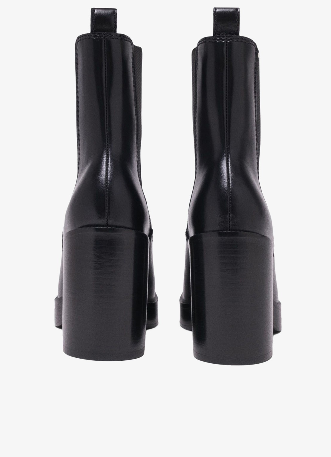 Maje Chelsea boot van leer - detail 6 jeans