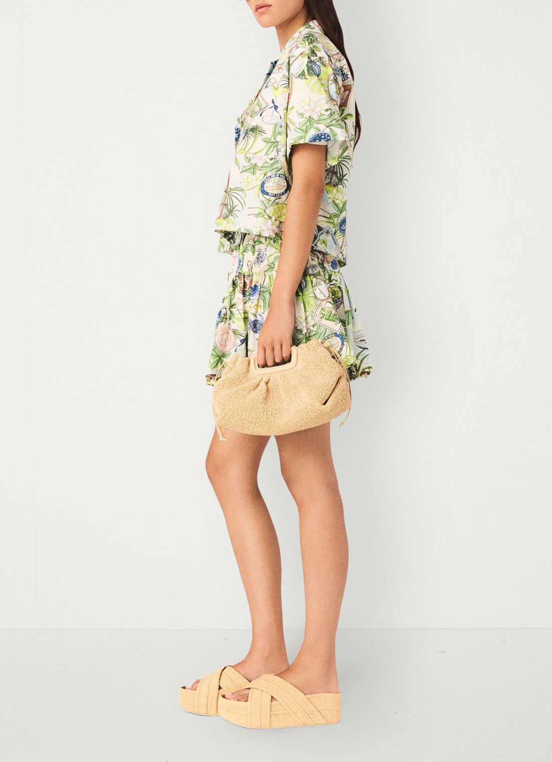 Maje Cifesti blouse met print - detail 5 groen