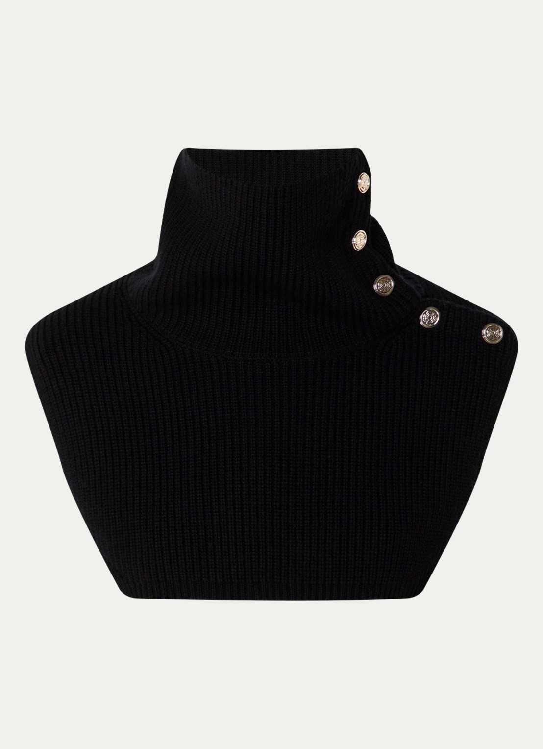 Maje Colsjaal in kasjmierblend - voorkant 2 jeans