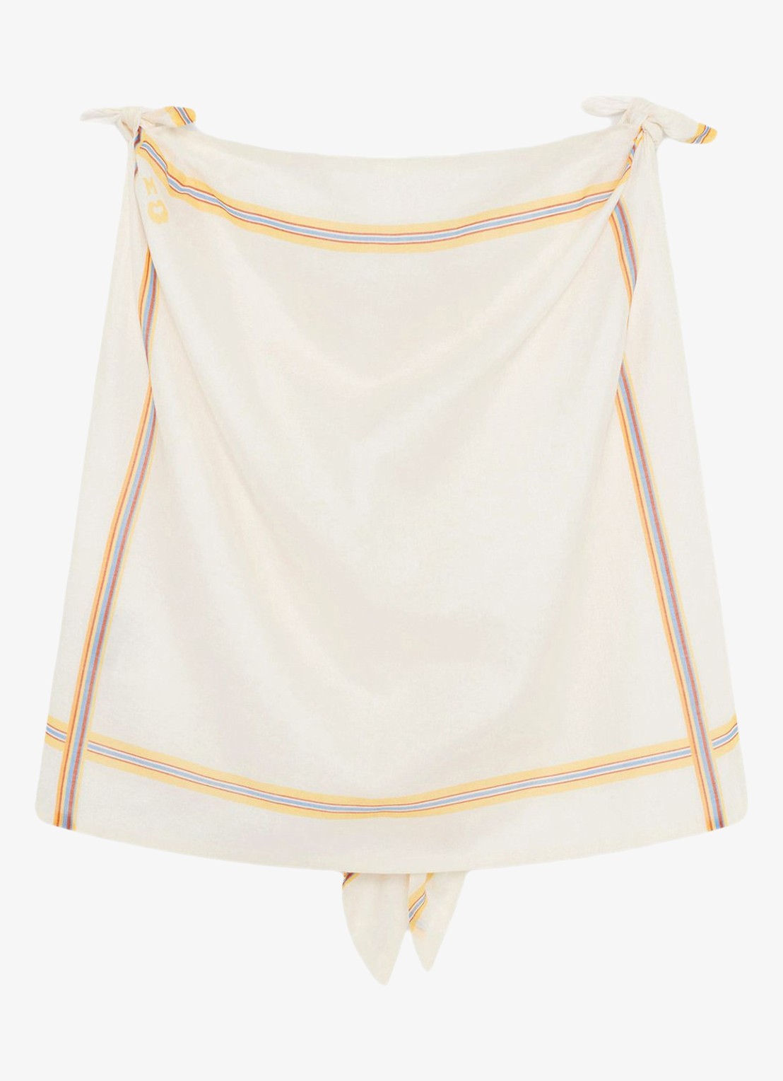 Maje Crop top met rugdecolleté - voorkant 2 wit