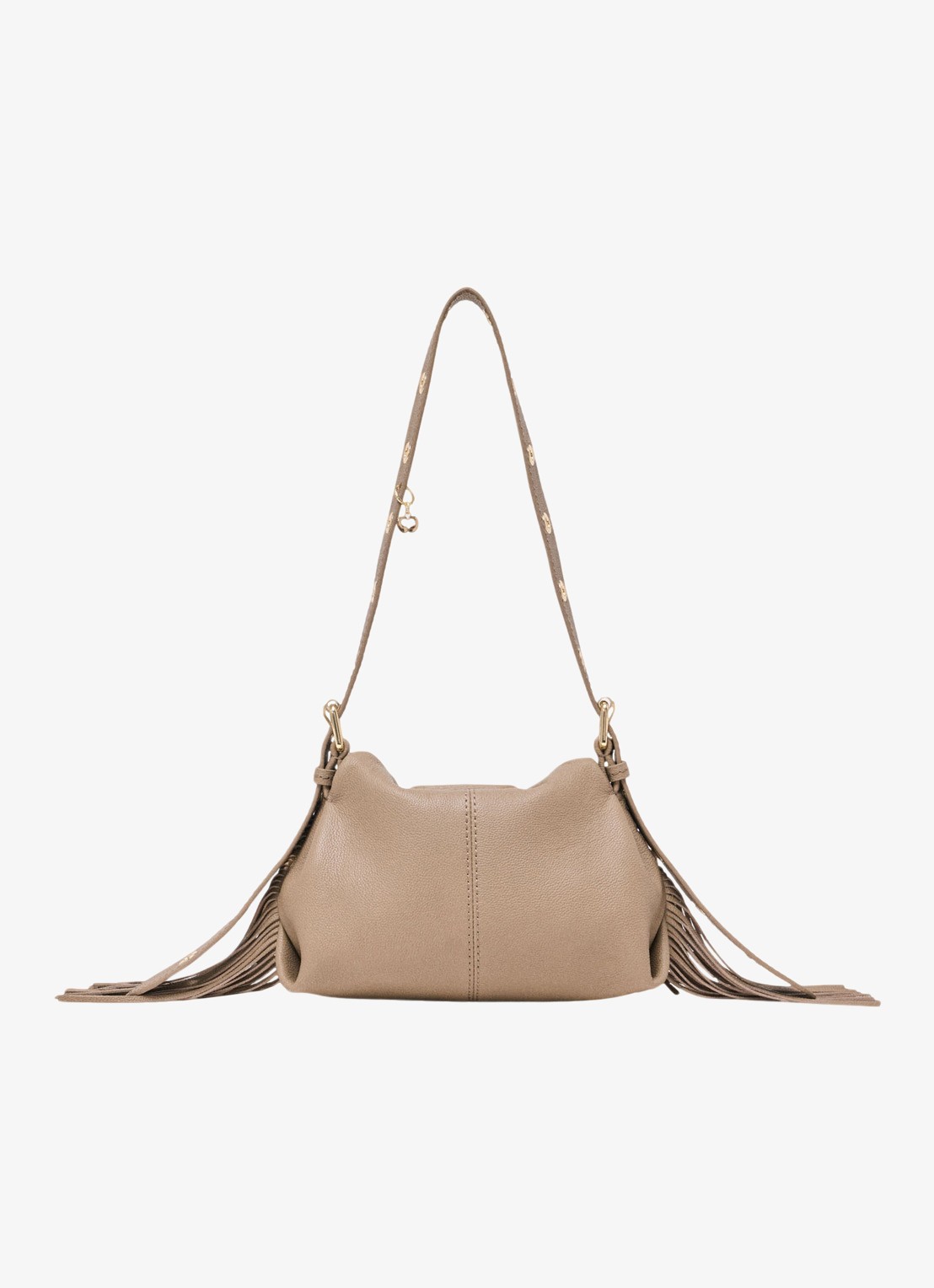 Maje Crossbodytas met logo - detail 2 beige