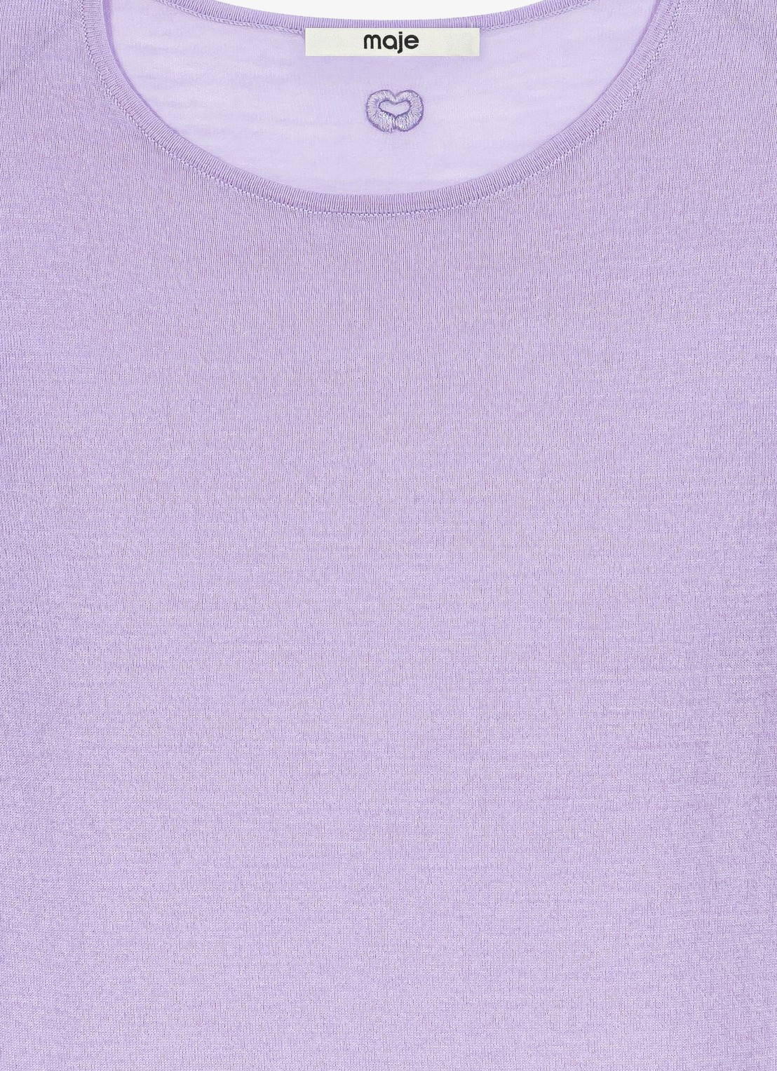 Maje Fijngebreide pullover van mesh - detail 2 parma violet / paars