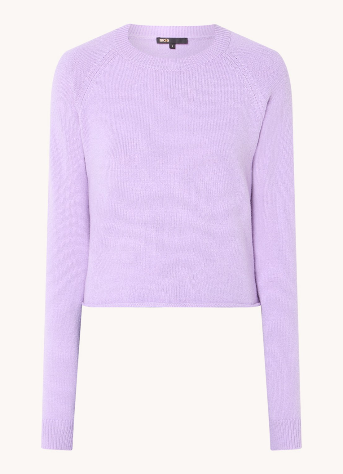 Maje Fijngebreide trui van kasjmier - voorkant violet
