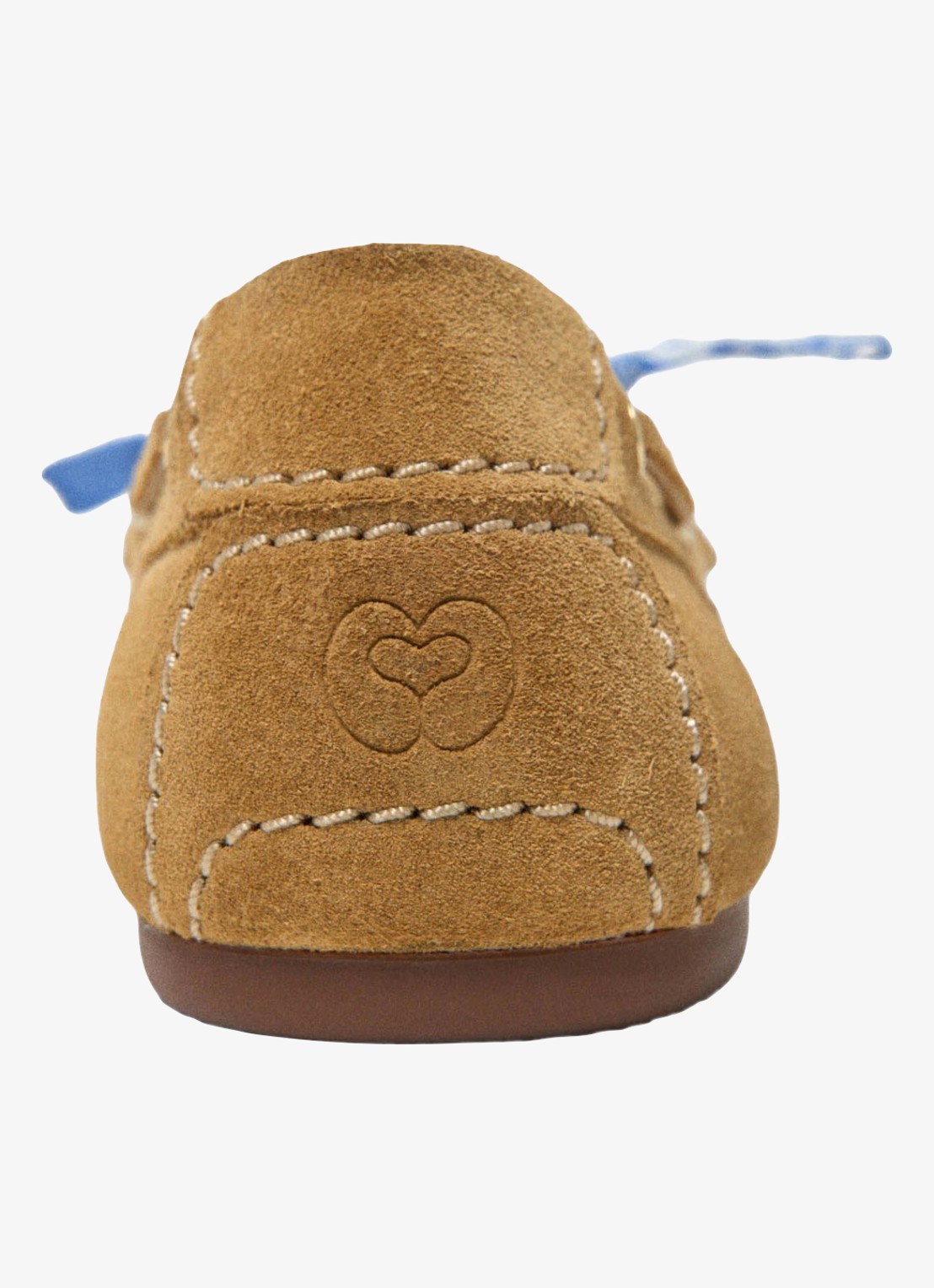 Maje Finolanude loafers van suède - achterkant 6 camel