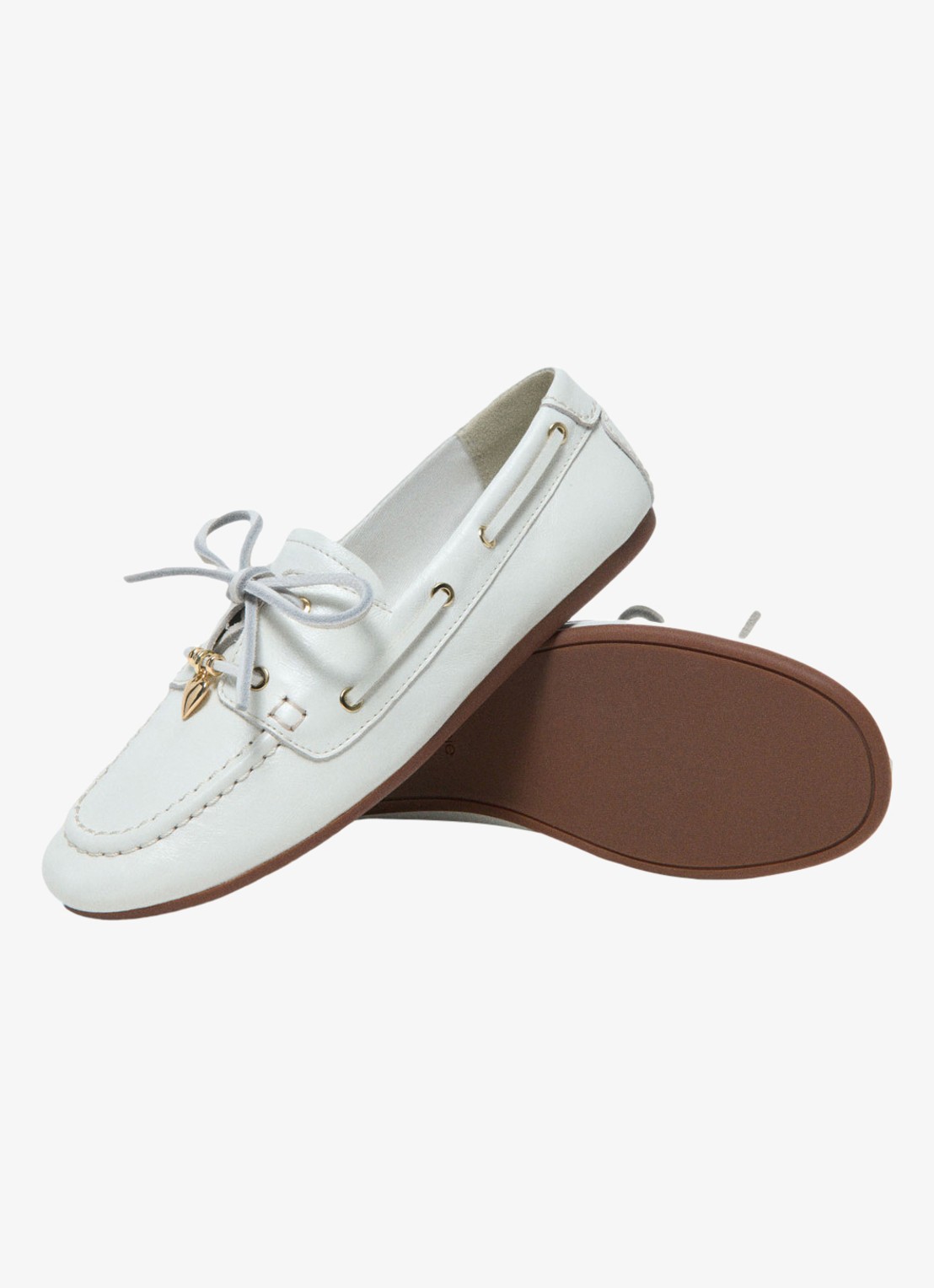Maje Finolanuevo bootschoen van leer  - detail 5 wit