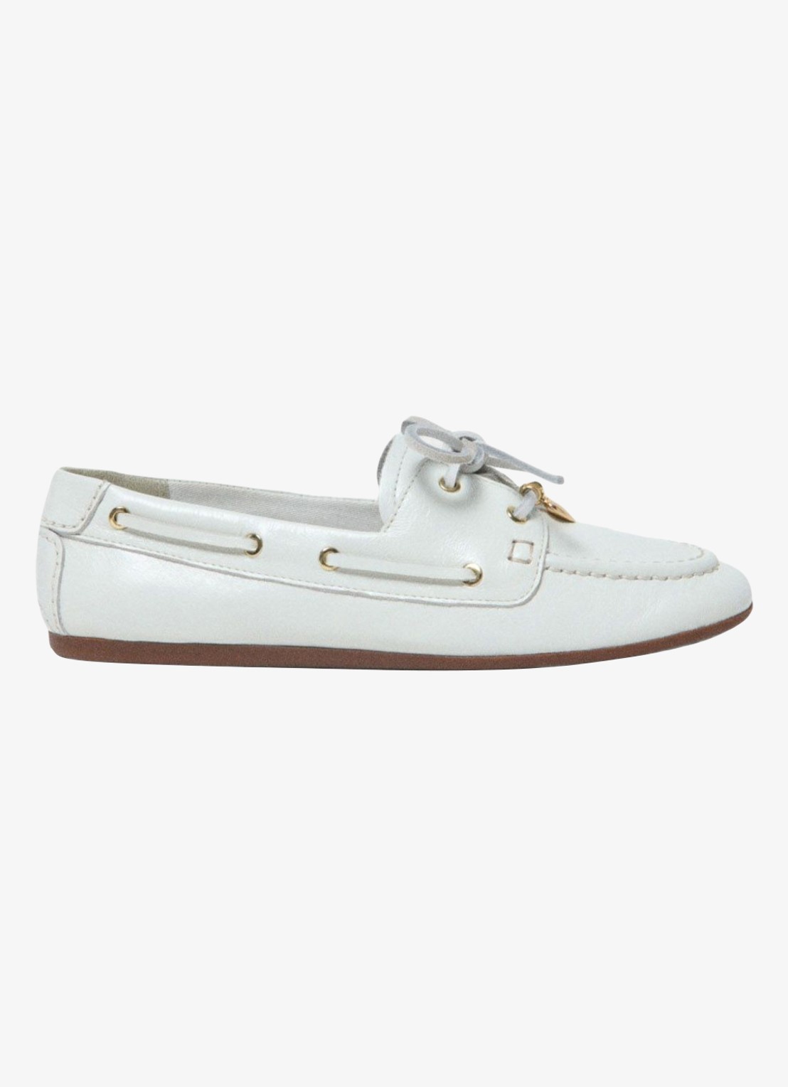 Maje Finolanuevo bootschoen van leer  - voorkant 2 wit