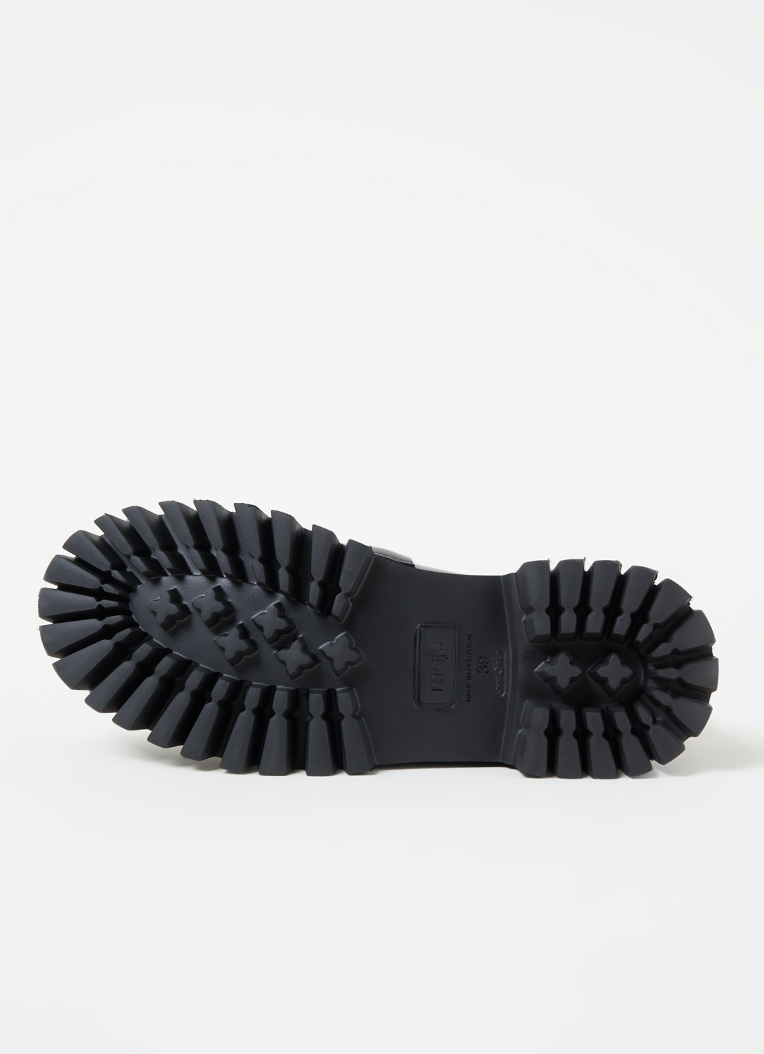 Maje Foroffice loafer van leer - detail 5 zwart