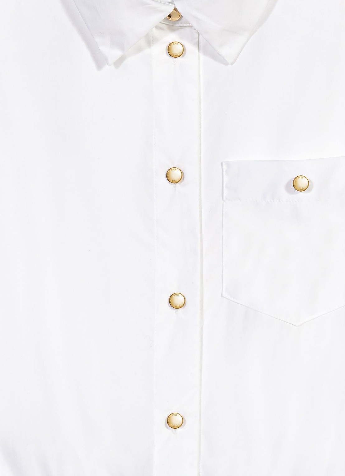 Maje Gecropte mouwloze blouse - detail 4 wit