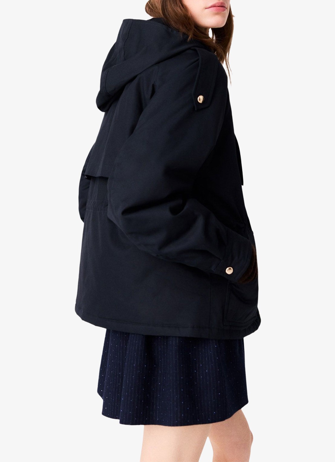 Maje Gewatteerde parka met steekzakken - detail 5 donkerblauw