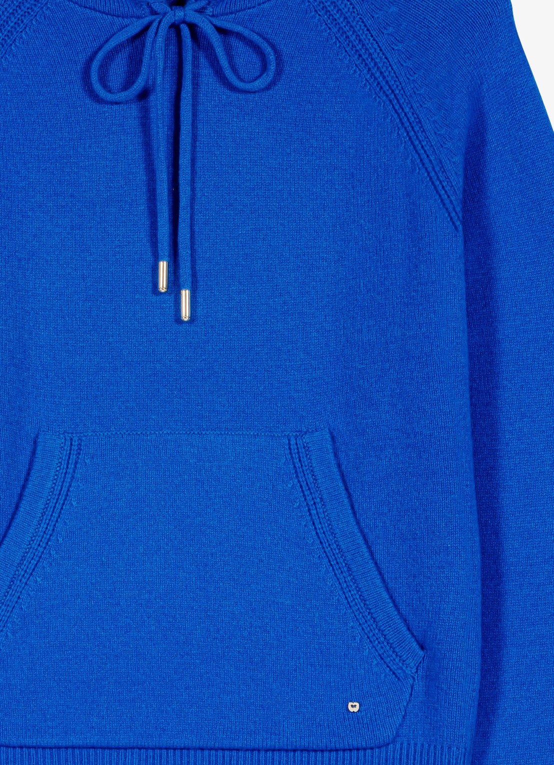 Maje Hoodie met kangoeroezak - detail 5 donkerblauw
