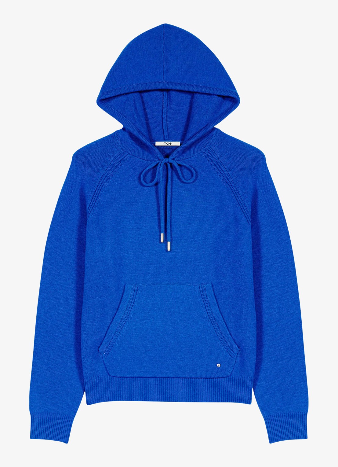 Maje Hoodie met kangoeroezak - voorkant 6 donkerblauw