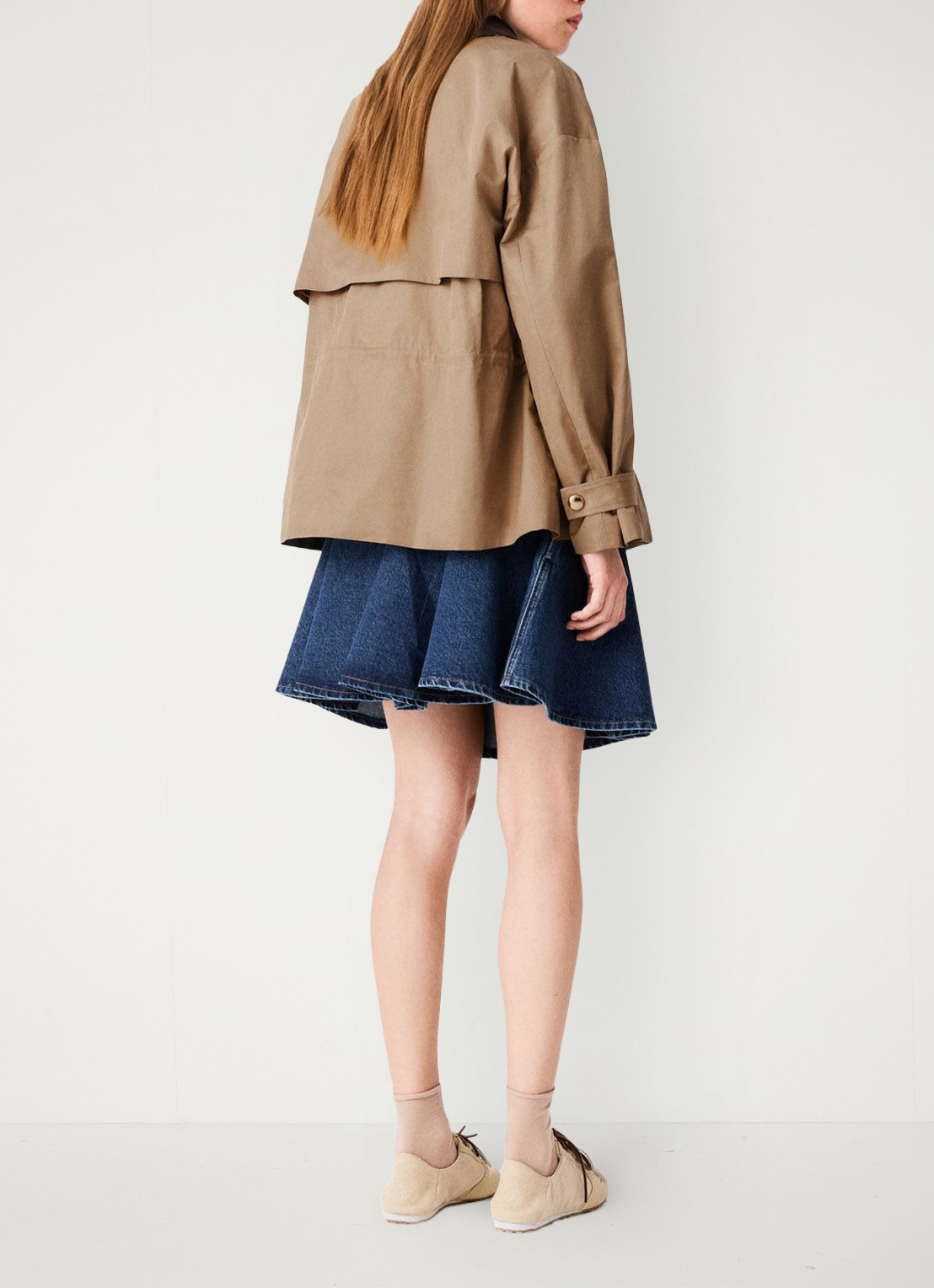 Maje Jack met opgestikte zakken - achterkant 6 beige