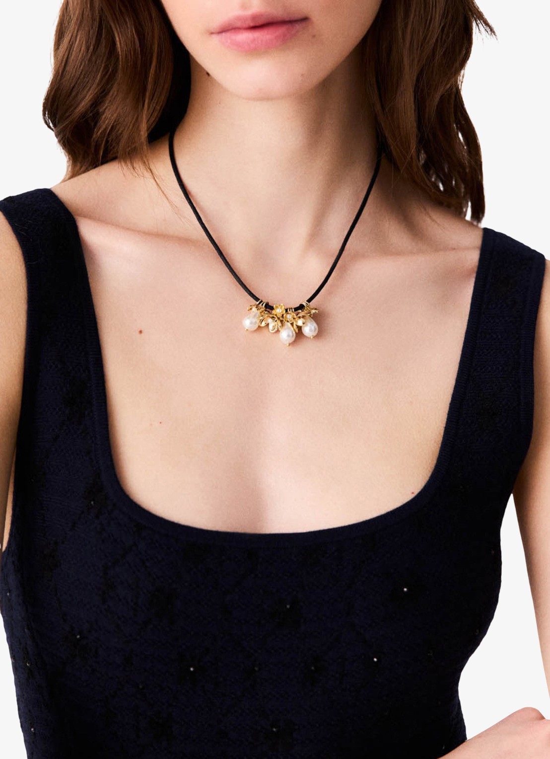 Maje Ketting met hanger - voorkant 6 goud